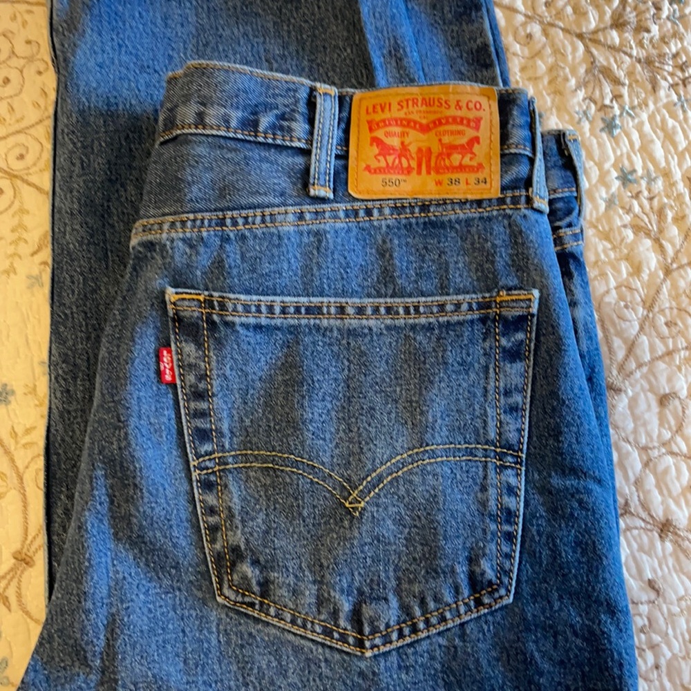 Levi Strauss & Co 550 denim jeans.